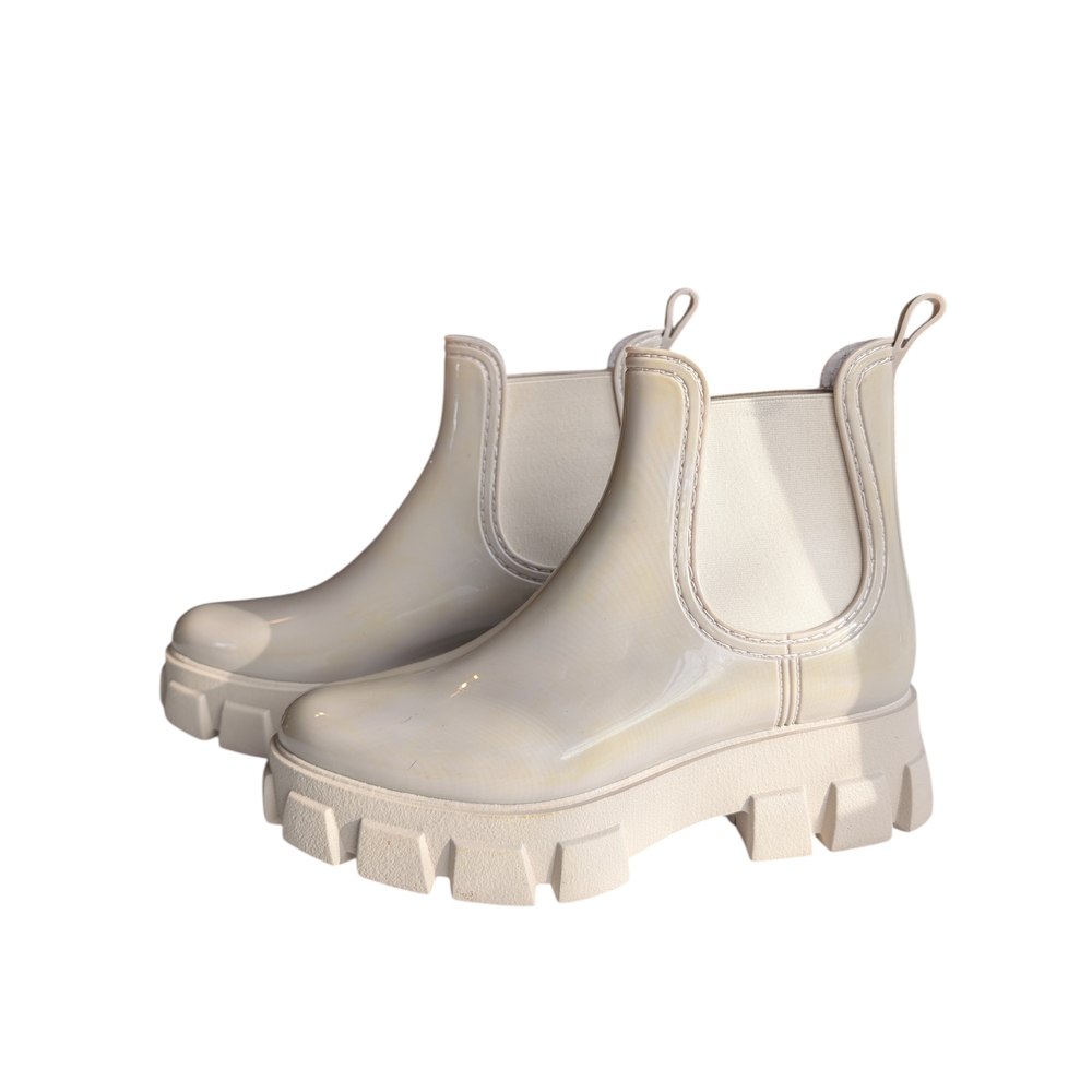 Chelsea Rain‎ Boots Chunky Lug Sole Waterproof Minimalist Ankle Boots